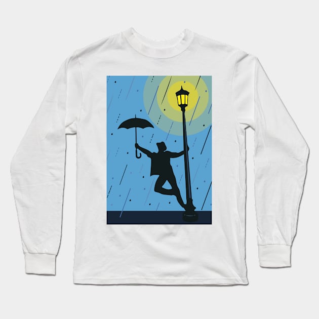 singing in the rain Long Sleeve T-Shirt by TheSk